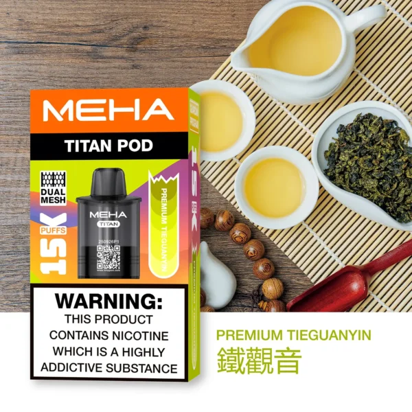 20251216203413.webp 【買3贈主機】MEHA TITAN 泰坦專用煙彈|感受細膩顆粒化口感|高適配導油結構電子煙替換彈