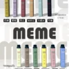 MEME 韓國熱銷 7000 口拋棄式電子煙｜智慧溫控氣流配置｜恆定輸出風味輪廓呈現綿延流暢之輕盈霧感體驗