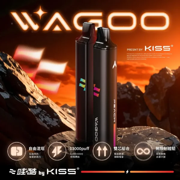 97c99b4678a4cee3c7bb27a69a00dadb.webp WAGOO 哇酷 KIS5 拋棄式電子煙5000口|繚繞霧化細緻呈現飽滿層次|大容量具備Type-C快充設計