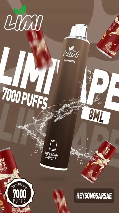 LIMI拋棄式一次性7000口-14.webp LIMI 7000 拋棄式電子煙|釋放豐富細膩擊喉感|專利導流結構穩定輸出