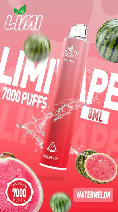 LIMI拋棄式一次性7000口-2.webp LIMI 7000 拋棄式電子煙|釋放豐富細膩擊喉感|專利導流結構穩定輸出