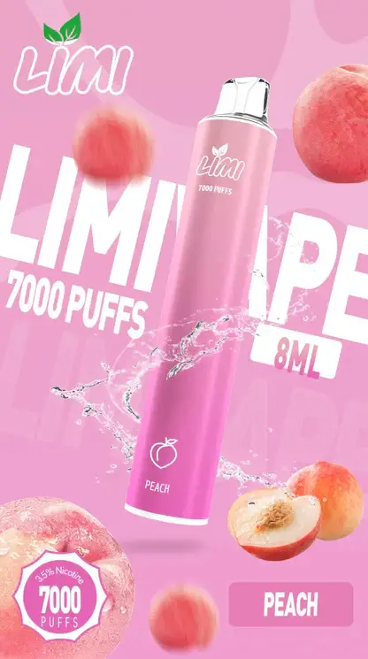 LIMI拋棄式一次性7000口.webp LIMI 7000 拋棄式電子煙|釋放豐富細膩擊喉感|專利導流結構穩定輸出