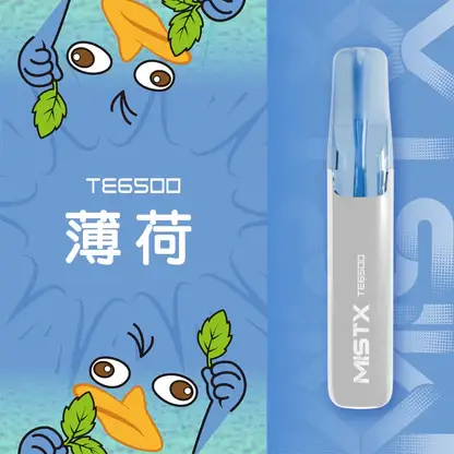 Mist X 鴨嘴獸 6500 拋棄式電子煙｜創造輕盈霧感體驗｜微壓差氣流自動感應設計