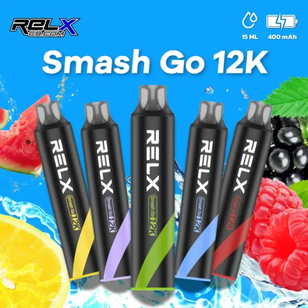Relx-Smash-Go-12K-v3-1.webp RELX Smash Go 12000 口拋棄式電子煙|獨家防乾燒技術|優化空氣力學配置展現均衡流暢之鮮明擊喉層次體驗