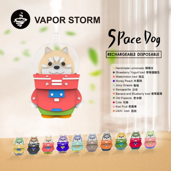 WPS图片1.webp VAPOR STORM 太空狗 8000|釋放冰萃果香層次|街頭潮流造型長效續航