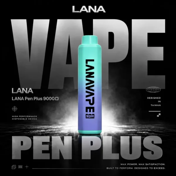ChatGPT Image 2026年8月7日 下午05_30_47 LANA PEN PLUS 9000 拋棄式電子煙|Mesh網芯細膩霧化升級|長效續航穩定輸出體驗