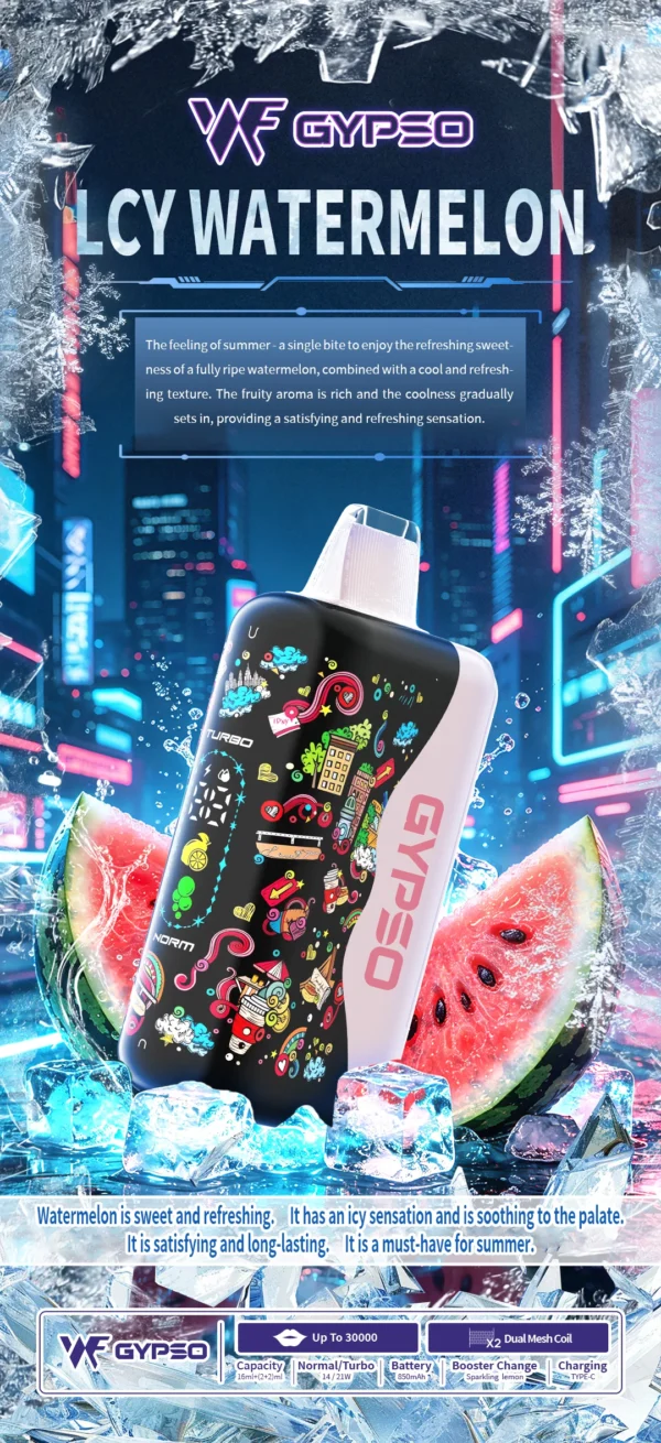 GYPSO滿天星30000口抛棄式電子煙-8 GYPSO 滿天星 30000口 拋棄式電子煙|Dual Mesh雙網芯霧化升級|雙模式輸出打造多層次使用體驗