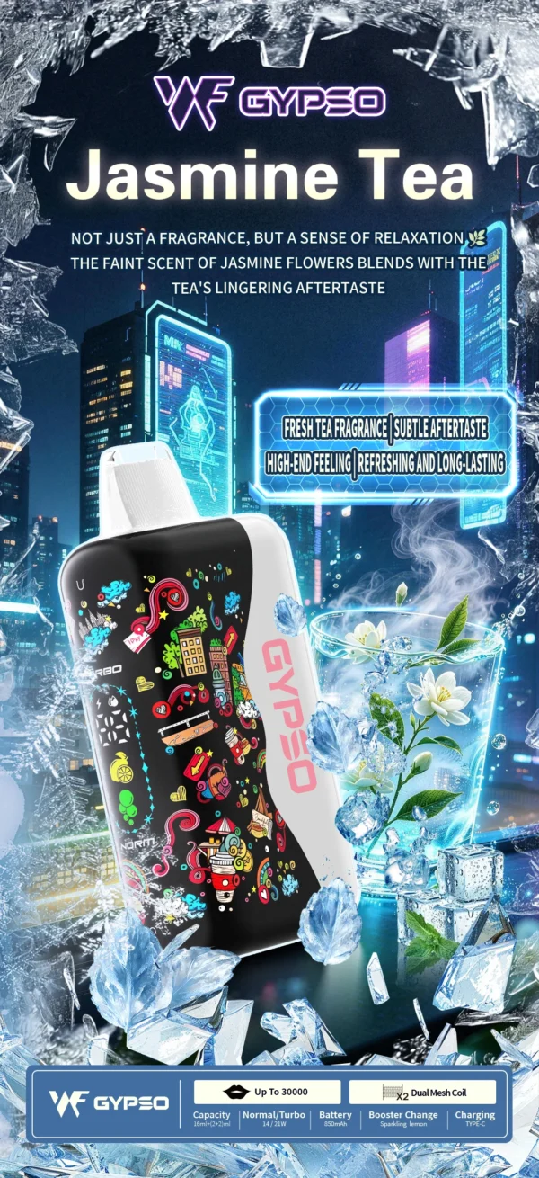 GYPSO滿天星30000口抛棄式電子煙-9 GYPSO 滿天星 30000口 拋棄式電子煙|Dual Mesh雙網芯霧化升級|雙模式輸出打造多層次使用體驗