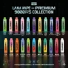 LANA9000口一次性電子煙-商品主圖及口味選擇 LANA PEN PLUS 9000 拋棄式電子煙|Mesh網芯細膩霧化升級|長效續航穩定輸出體驗