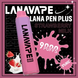 LANA一次性9000口-草莓牛奶-scaled-1-300x300 LANA PEN PLUS 9000 拋棄式電子煙|Mesh網芯細膩霧化升級|長效續航穩定輸出體驗