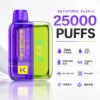images 【買一盒煙彈送主機】KEYSTONE FLEX-3 鑰石 25000口 專用磁吸換彈拋棄式電子煙套裝|Mesh網狀芯細膩霧化|多模式調節打造個性化使用體驗