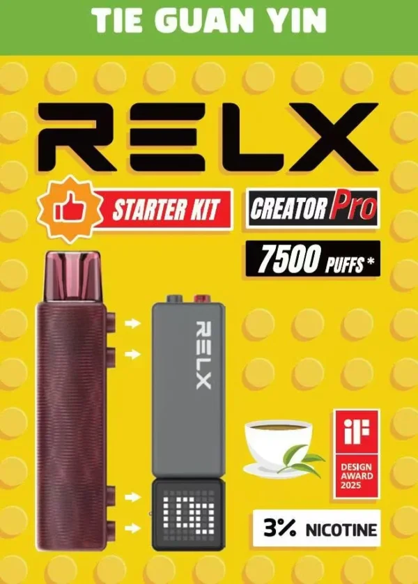 RELX 悅刻 Creator積木 7000口 拋棄式電子煙套裝｜積木創意組合設計｜細膩霧化打造個性化體驗