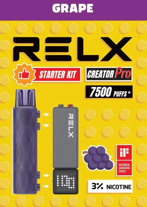 RELX 悅刻 Creator積木 7000口 拋棄式電子煙套裝｜積木創意組合設計｜細膩霧化打造個性化體驗